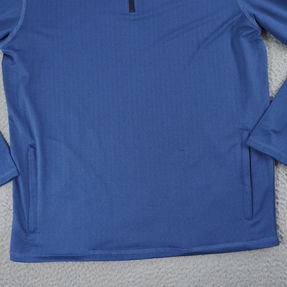 Southern Marsh FieldTec Karst Pullover Mens Small Blue Quarter Zip Stretch